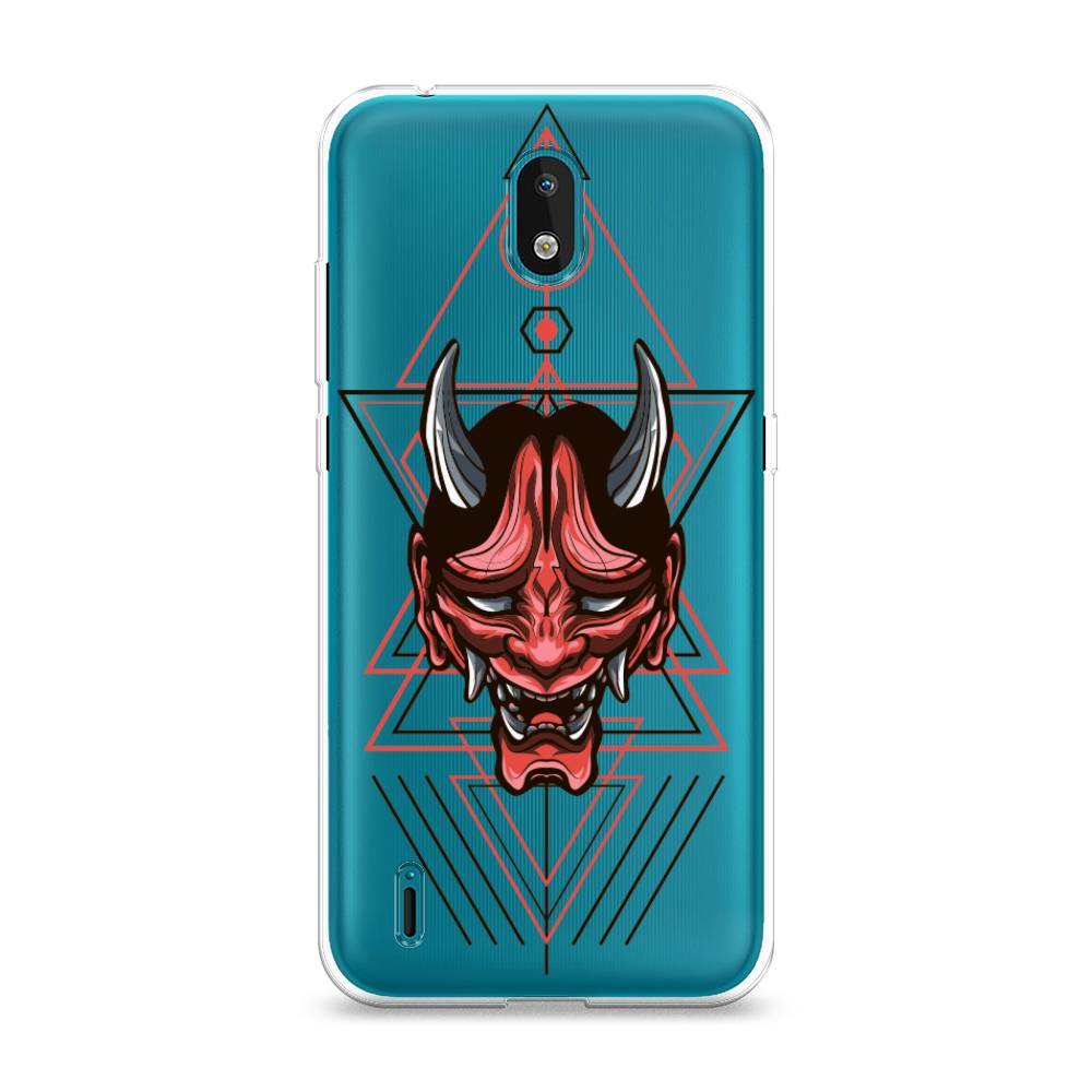 

Чехол на Nokia 1.3 "Hanya Oni mask", Серый;красный;черный, 123950-4