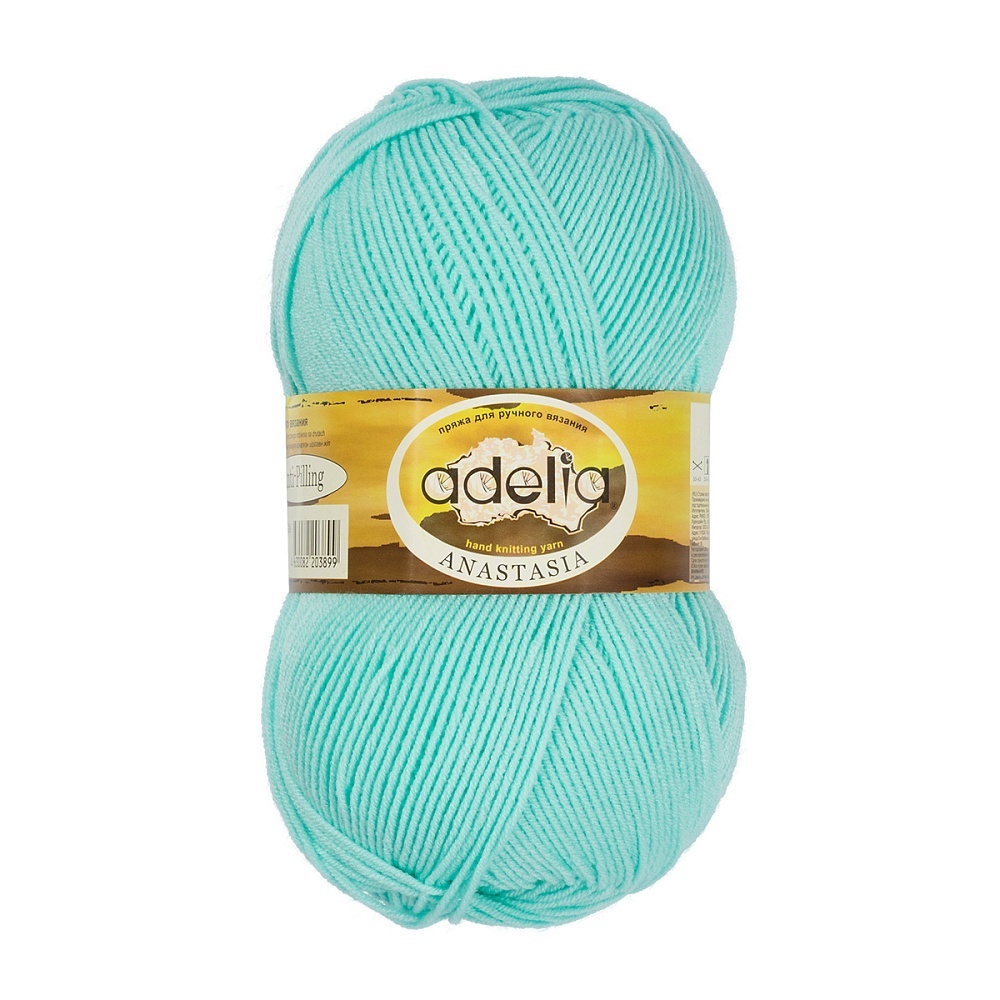 

Adelia Anastasia, 100% акрил, 5 шт по 100 г, 330 м, цвет 17 мятный, Зеленый