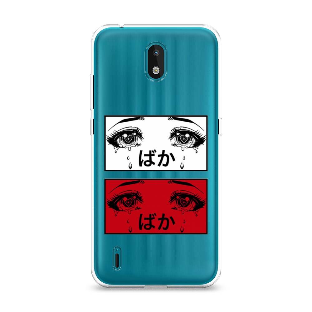 

Чехол на Nokia 1.3 "Красные глаза манга", Красный;белый;черный, 123950-4