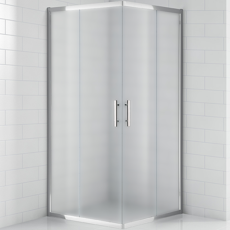 

Душевой уголок Cezares Eco 80x80 ECO-O-A-2-80-P-Cr профиль Хром стекло рифленое