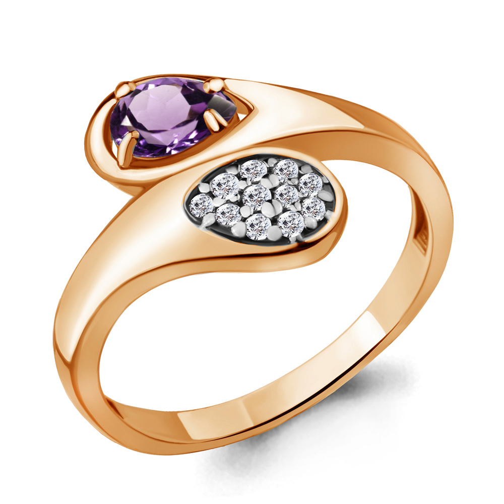 

Кольцо из серебра р. , AQUAMARINE 6918004А_925_з, 6918004А_925_з