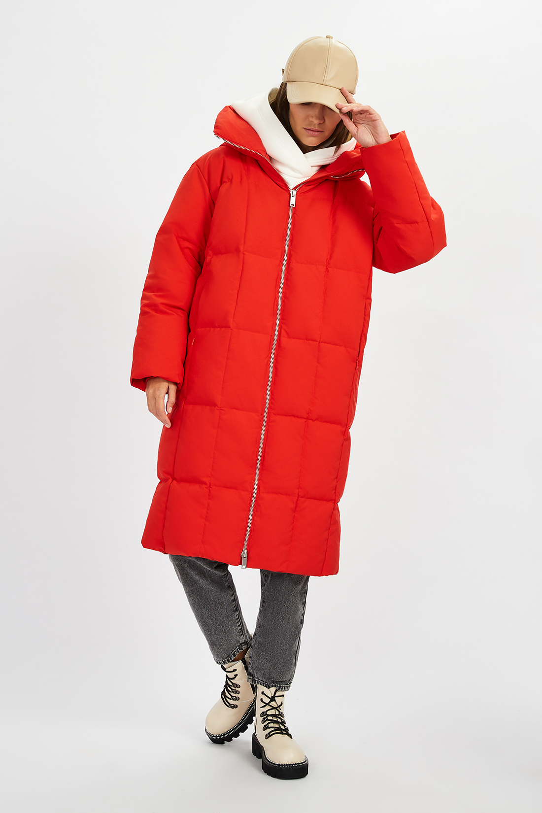 Пальто женское Baon B0022529 красное L