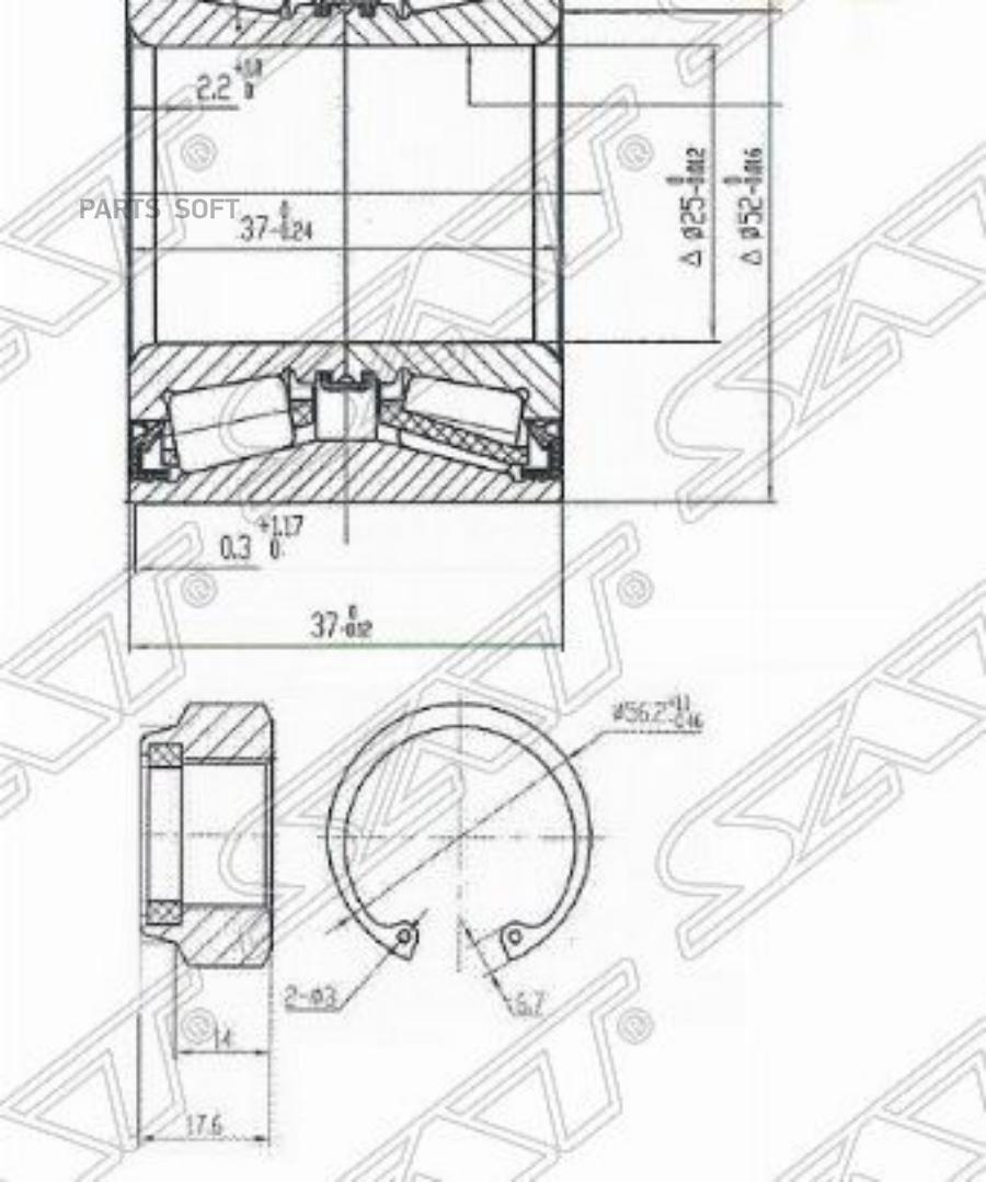 

Подшипник Задней Ступицы Nissan Cube11,March12,Not