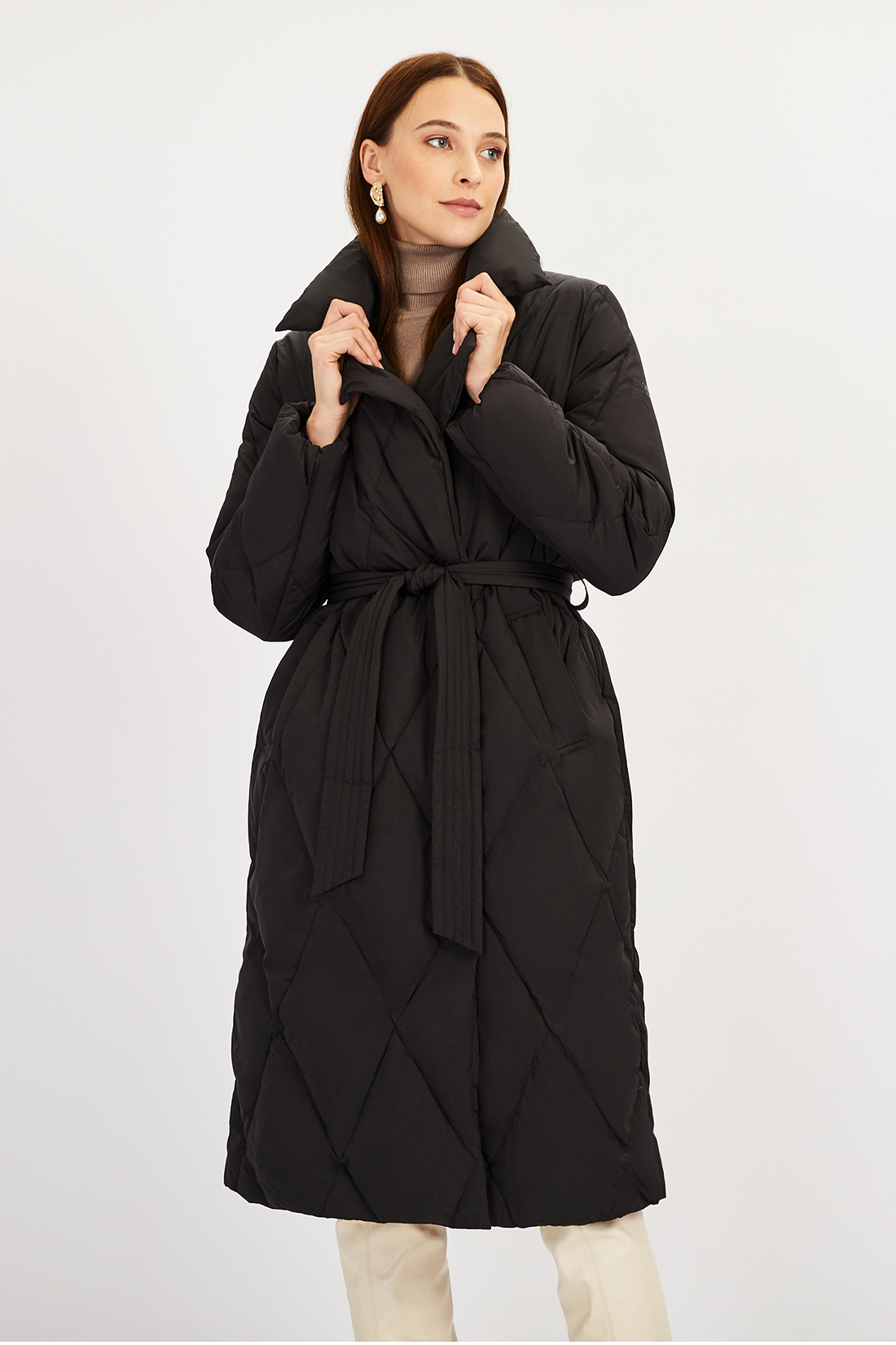 Пальто женское Baon B0022533 черное XL