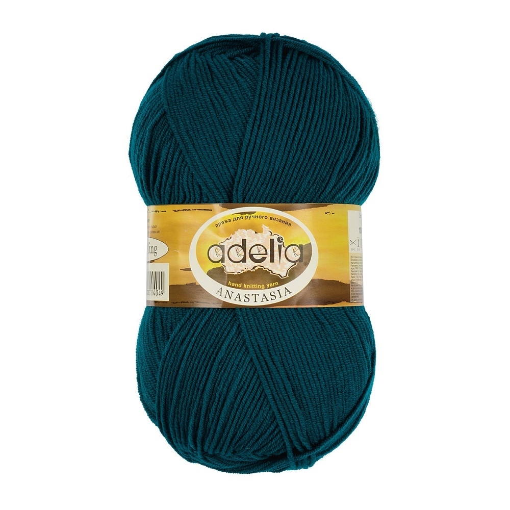 

Adelia Anastasia, 100% акрил, 5 шт по 100 г, 330 м, цвет 18 изумрудный, Зеленый