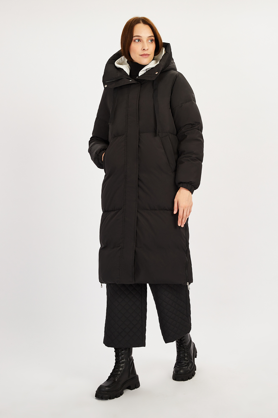 

Пуховик женский Baon B0022536 черный 2XL, B0022536