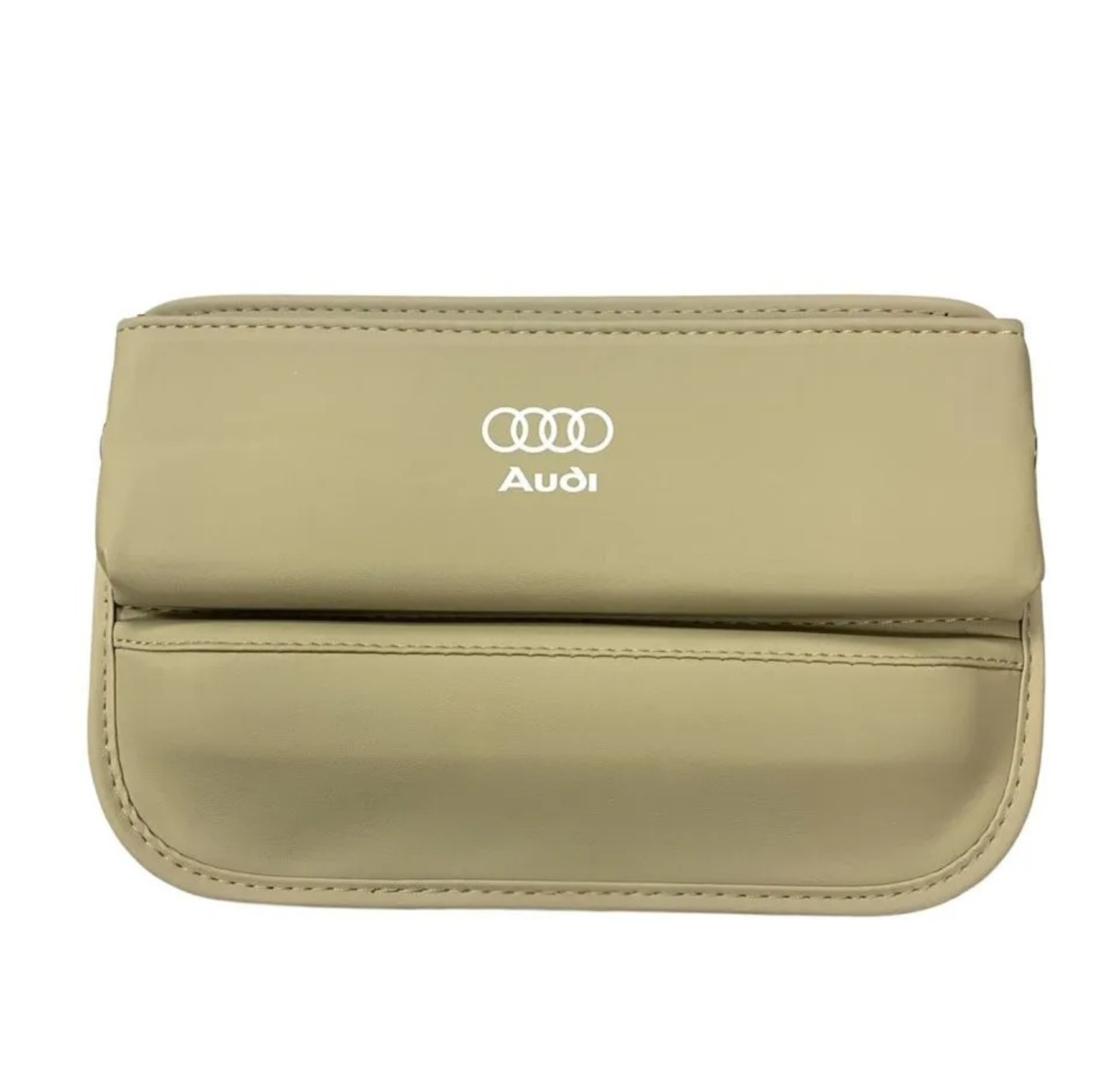 

Вставка-органайзер между сидений и консолью с логотипом Audi, Бежевый, Автоаксессуары