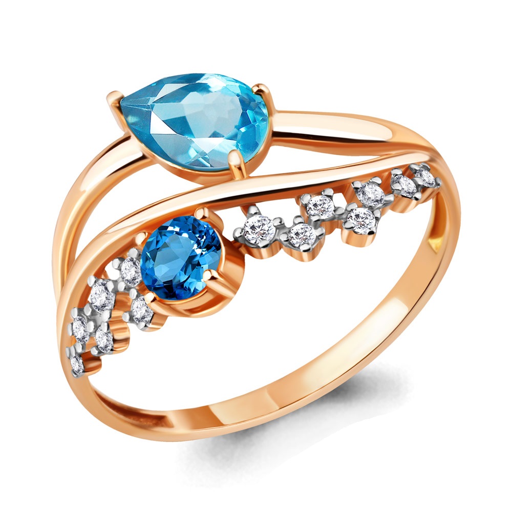 

Кольцо из серебра р. , AQUAMARINE 65861532А_925_з, 65861532А_925_з