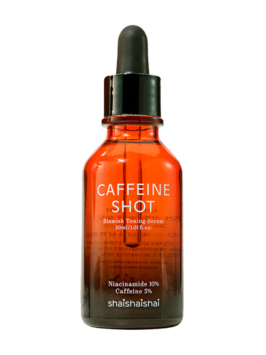 

Сыворотка SHAISHAISHAI Caffeine Shot Blemish Toning Serum с ниацинамидом 10% 30 мл