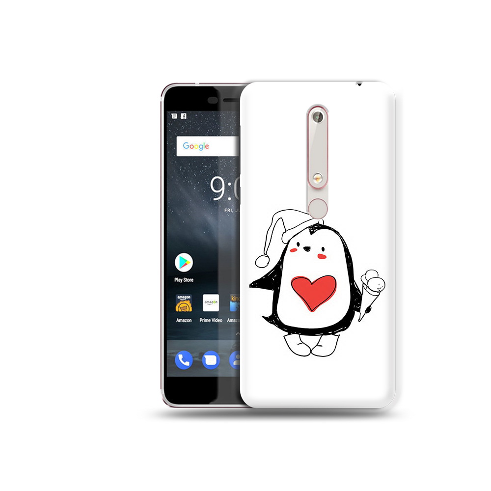 

Чехол MyPads Tocco для Nokia 6 Пингвин с мороженым, Прозрачный, Tocco