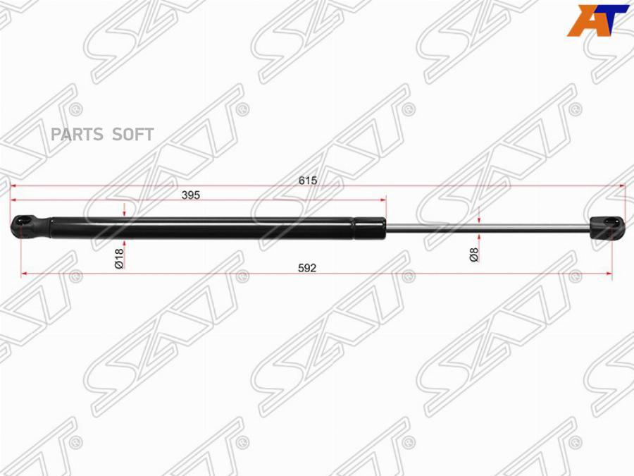 

SAT ST-7P6827550 Амортизатор крышки багажника VOLKSWAGEN TOUAREG 10- 1шт