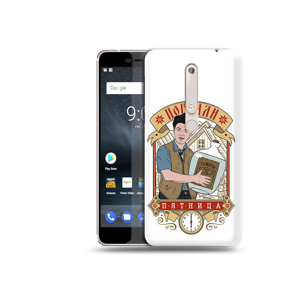 

Чехол MyPads Tocco для Nokia 6 Погнали пятница, Прозрачный, Tocco