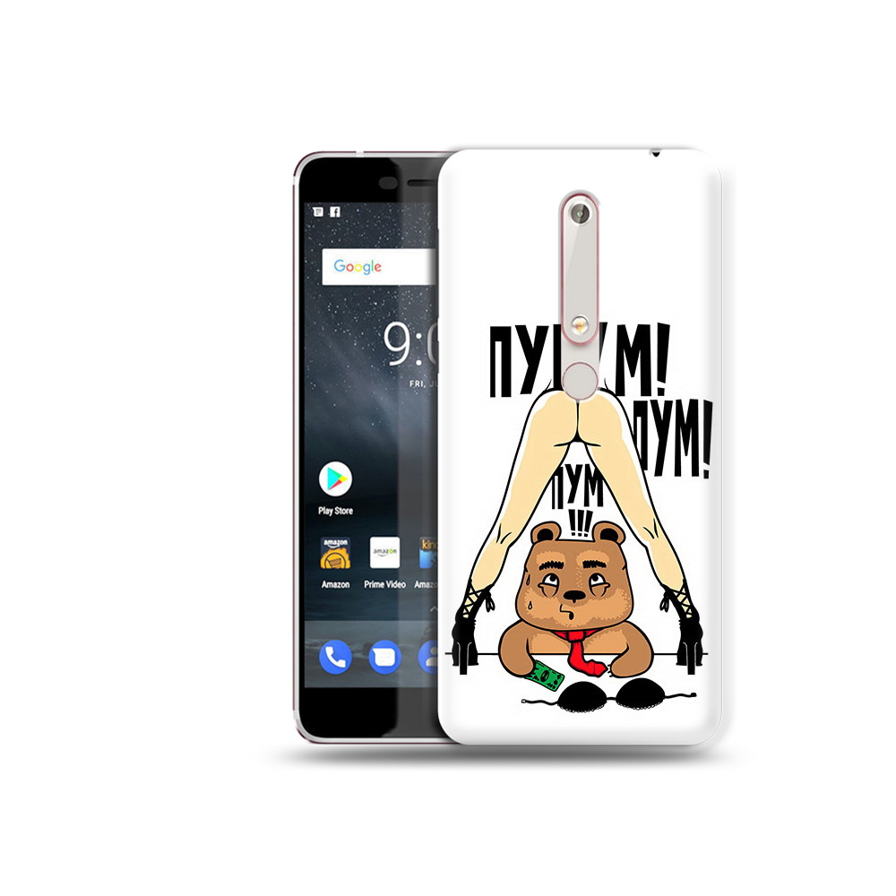 

Чехол MyPads Tocco для Nokia 6 Пурум пум пум, Прозрачный, Tocco