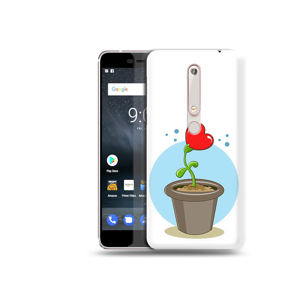 

Чехол MyPads Tocco для Nokia 6 Растение любви 14 февраля, Прозрачный, Tocco