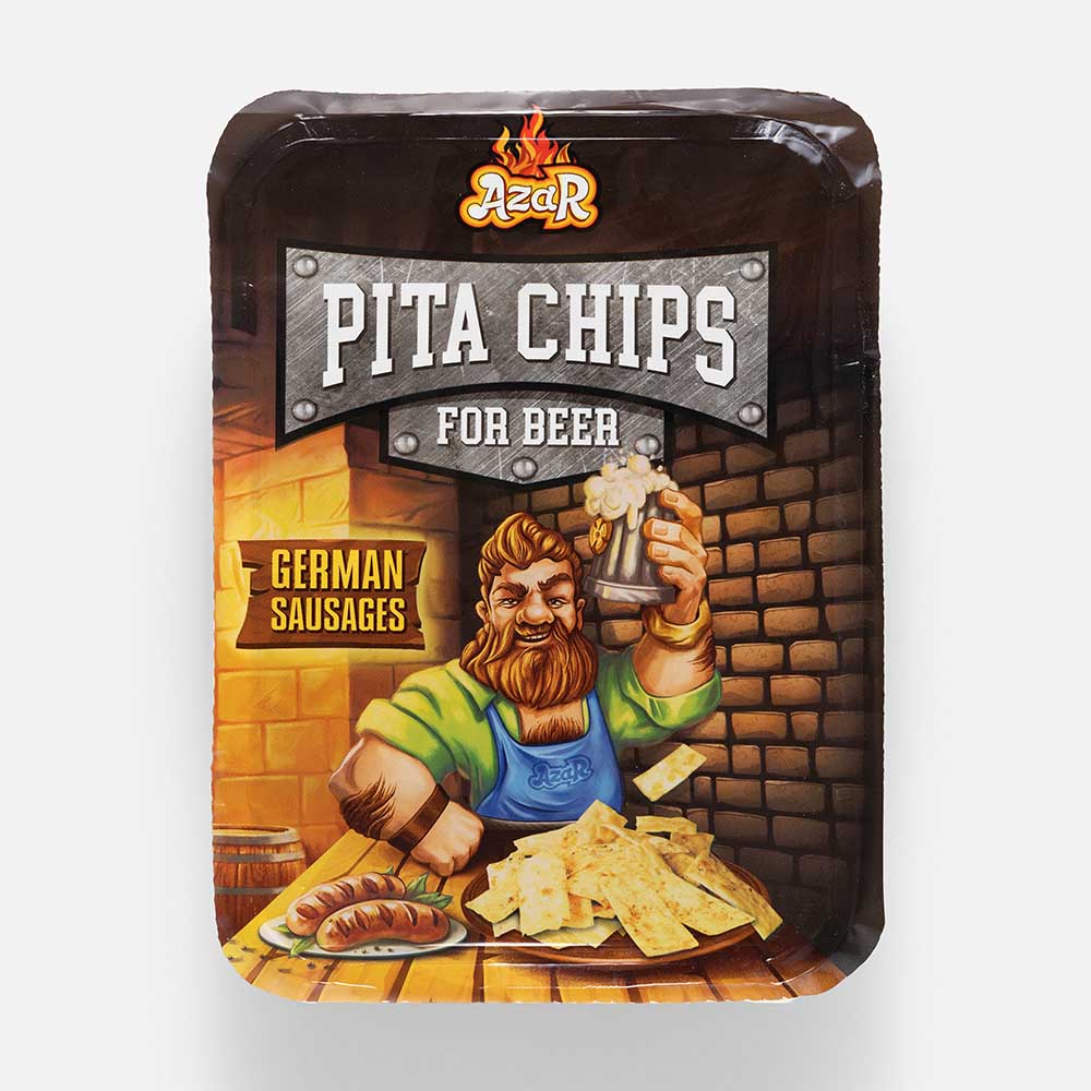 

Лавашики Azar Pita Chips хрустящие, со вкусом немецких колбасок, 80 г
