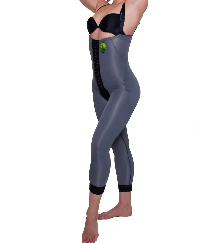 

Бандаж компрессионный Elestra 450 ниже колен с высоким поясом чёрный р. 92, Черный, 450