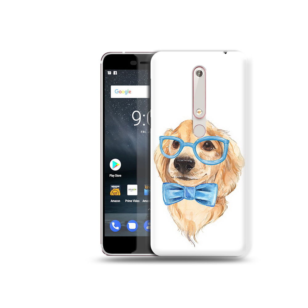 

Чехол MyPads Tocco для Nokia 6 Собака интеллигент, Прозрачный, Tocco