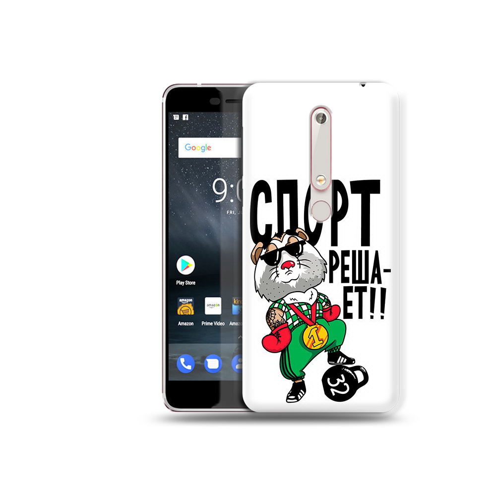 

Чехол MyPads Tocco для Nokia 6 Спорт решает, Прозрачный, Tocco