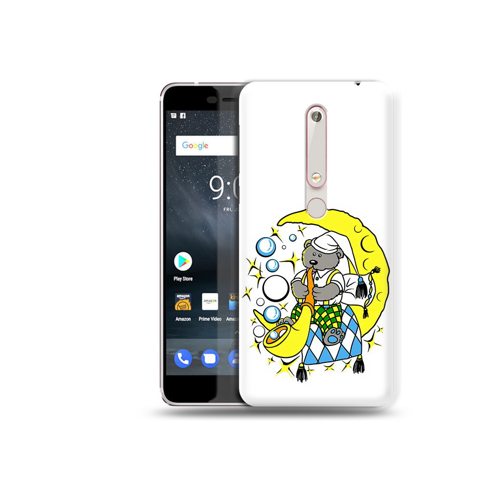 

Чехол MyPads Tocco для Nokia 6 Сырная луна, Прозрачный, Tocco