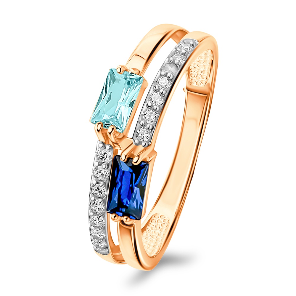 

Кольцо из золота р.  585Gold 301012568, фианит, 301012568