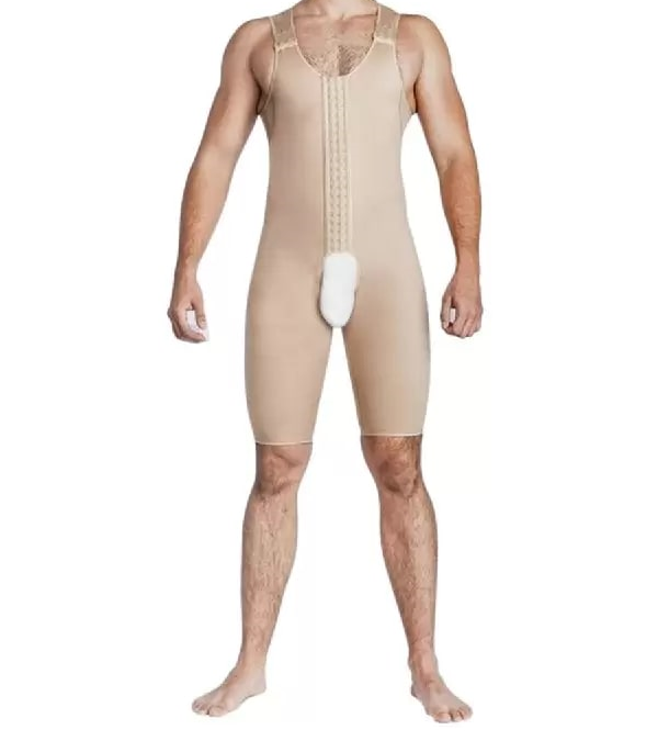 

Бандаж мужской компрессионный Elestra 600 ниже колен с высоким поясом Н бежевый р. 120, 600 Н