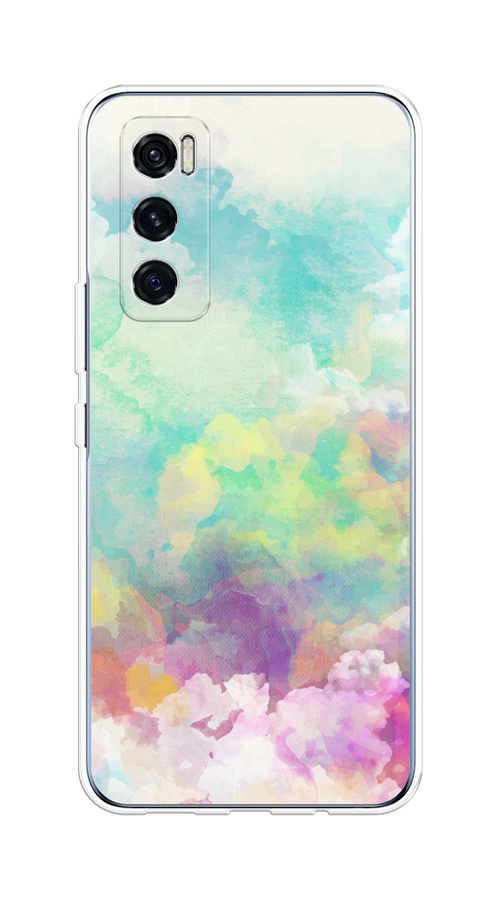 

Чехол на Vivo V20 SE "Воздушное небо", Белый;голубой;розовый;желтый, 263550-1