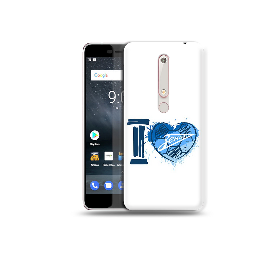 

Чехол MyPads Tocco для Nokia 6 ФК я люблю зенит, Прозрачный, Tocco