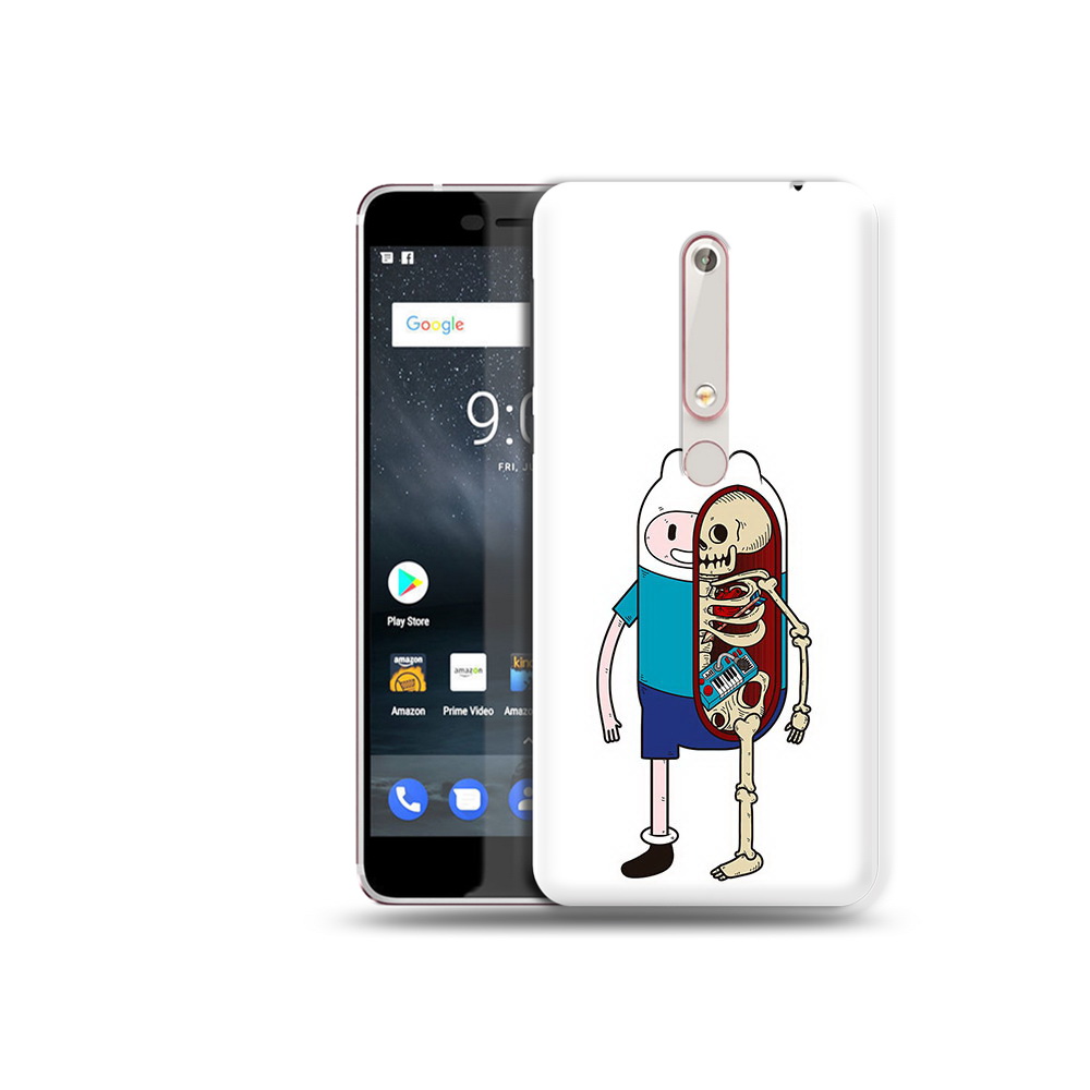 

Чехол MyPads Tocco для Nokia 6 Финн скелет, Прозрачный, Tocco