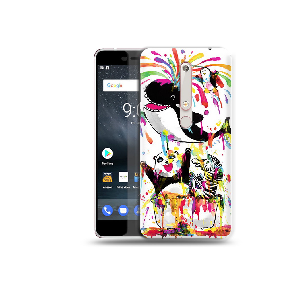 

Чехол MyPads Tocco для Nokia 6 Хиппи кит, Прозрачный, Tocco