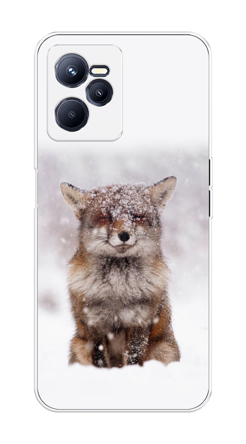 

Чехол на Realme C35 "Зимняя лиса", Белый;серый;коричневый, 259250-1