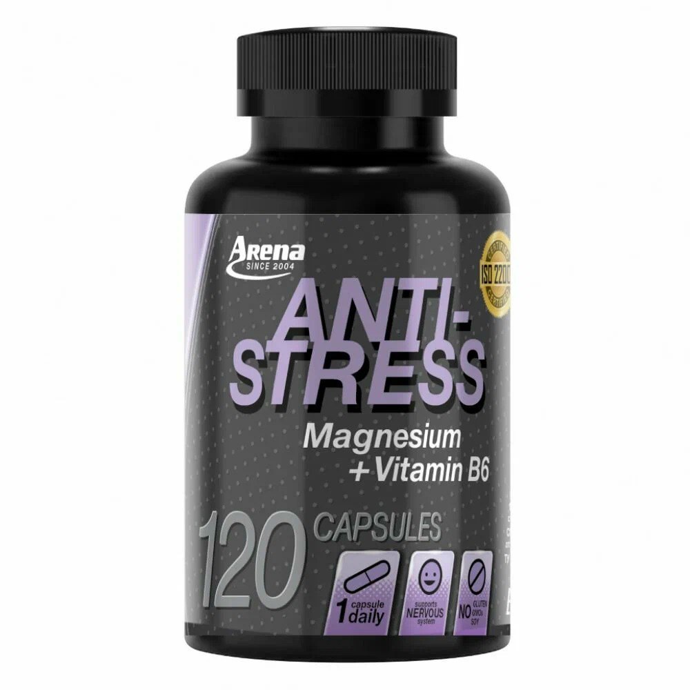 Магний Арена Magnesium + Vitamin C, 120 капсул 3 шт