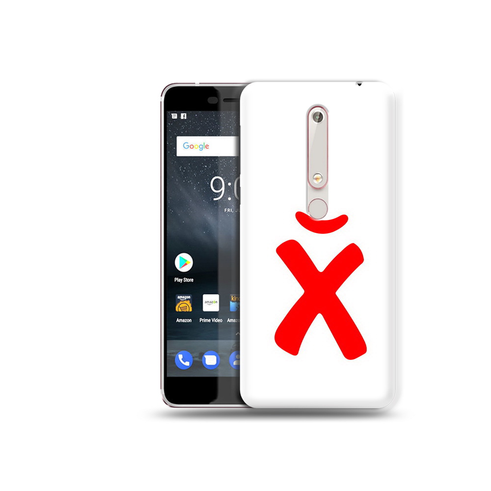 

Чехол MyPads Tocco для Nokia 6 абстракция буква х, Прозрачный, Tocco