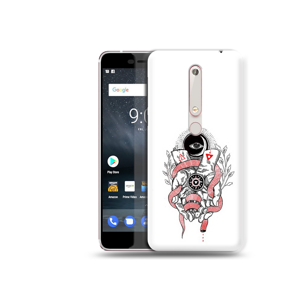 

Чехол MyPads Tocco для Nokia 6 абстрация связанные руки, Прозрачный, Tocco