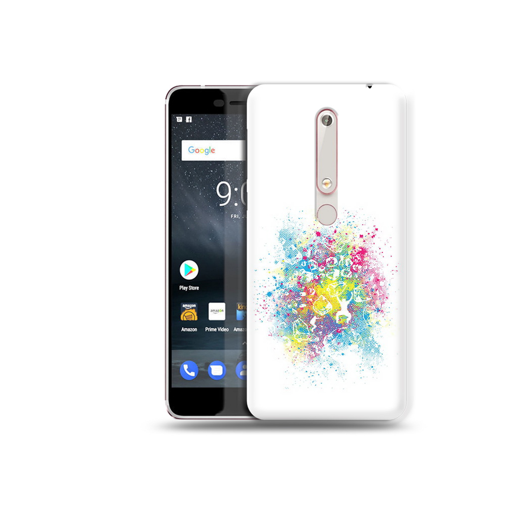 

Чехол MyPads Tocco для Nokia 6 акварель абстракция, Прозрачный, Tocco