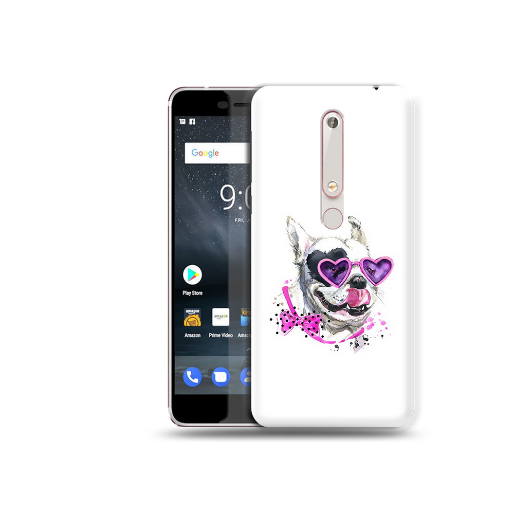 

Чехол MyPads Tocco для Nokia 6 акварельный пёс, Прозрачный, Tocco