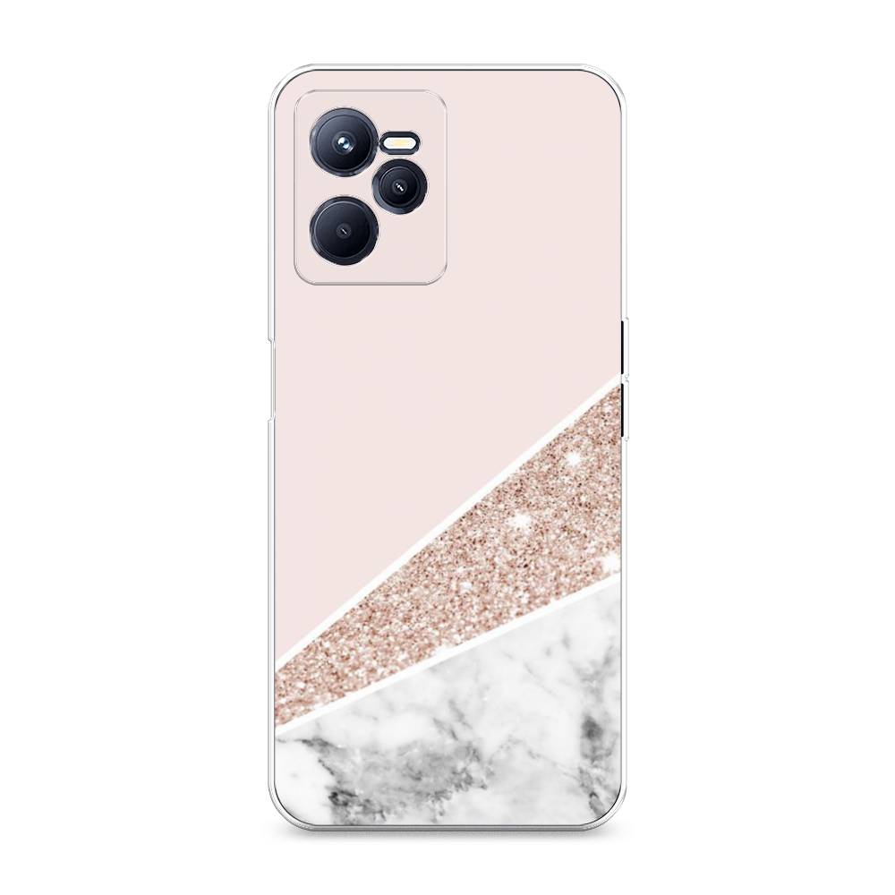 

Чехол на Realme C35 "Блестящий розовый мрамор", 259250-3