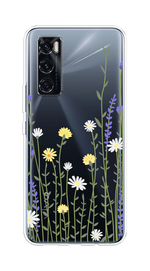 

Чехол на Vivo V20 SE "Ромашка и лаванда", Зеленый;желтый;прозрачный, 263550-1