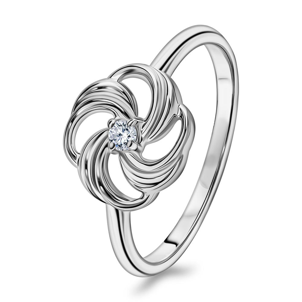 

Кольцо из серебра р.  585Gold 701014419, фианит, 701014419