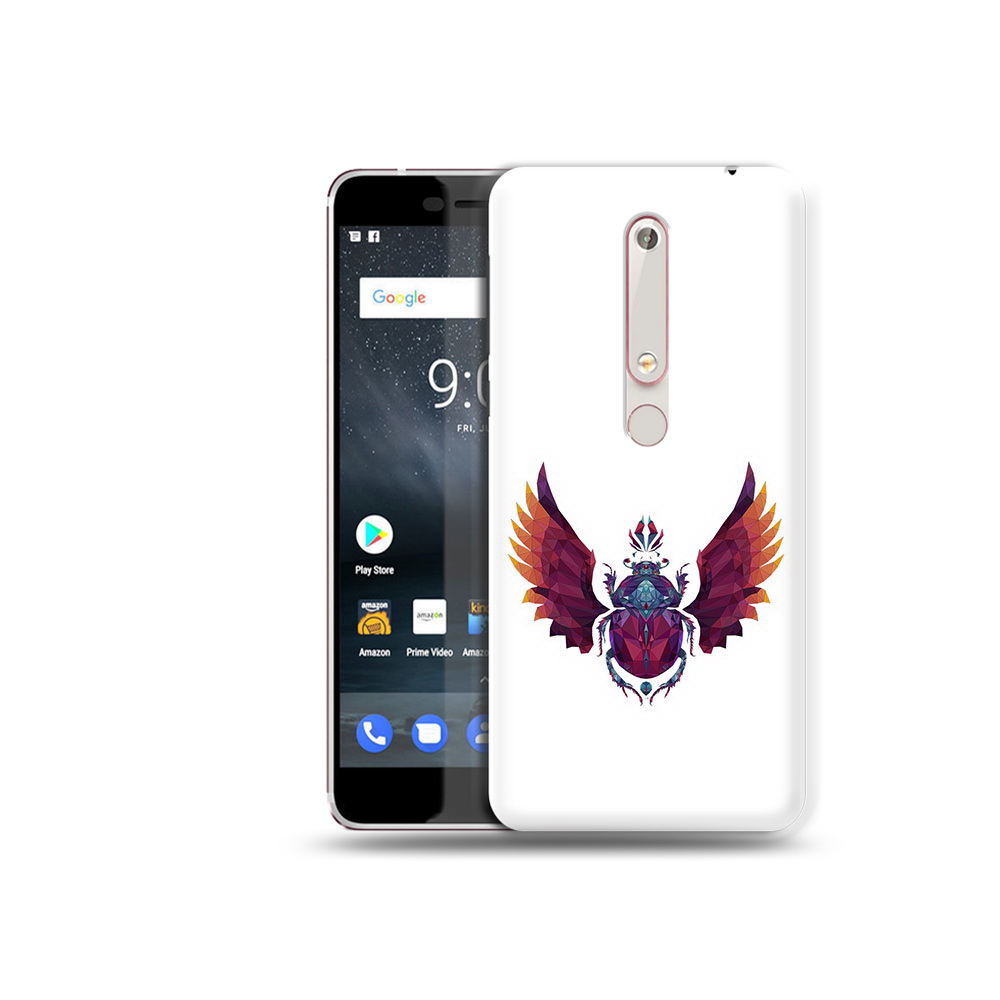 

Чехол MyPads Tocco для Nokia 6 алмазный скоробей, Прозрачный, Tocco