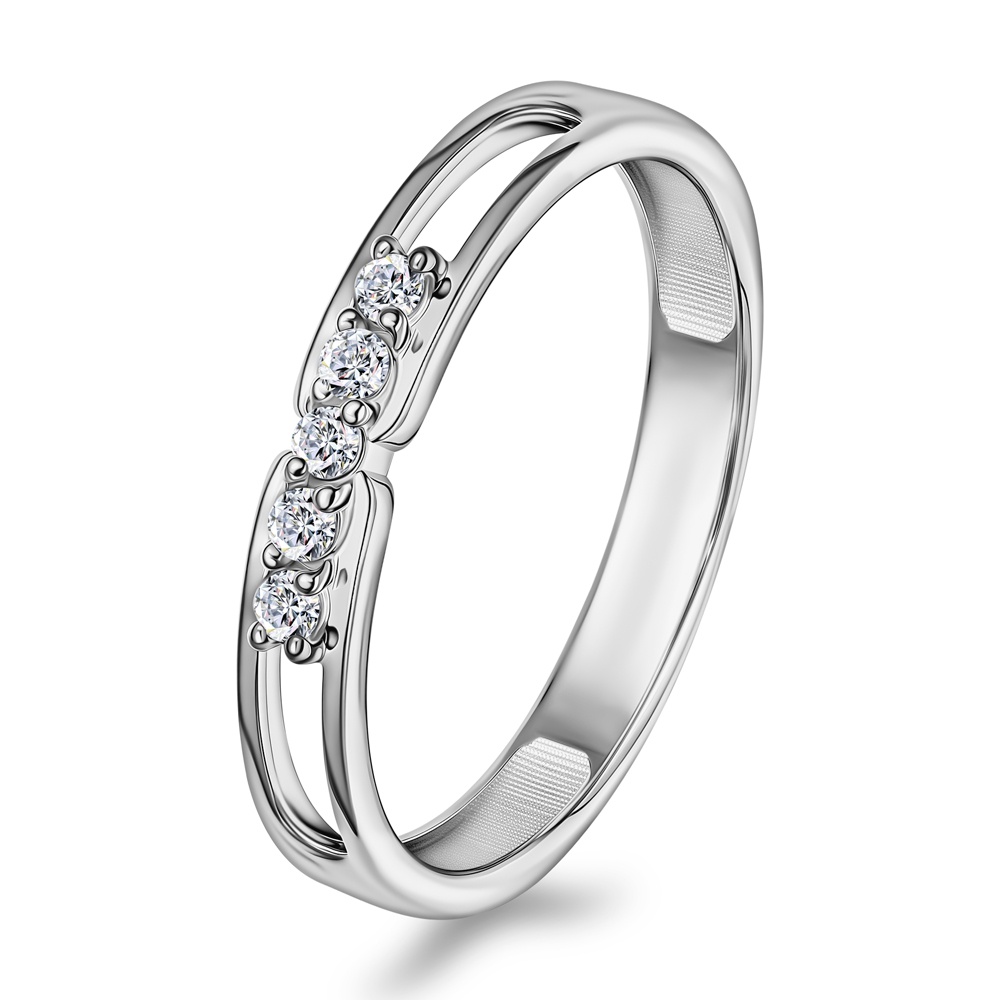 

Кольцо из серебра р.  585Gold 701014426, фианит, 701014426