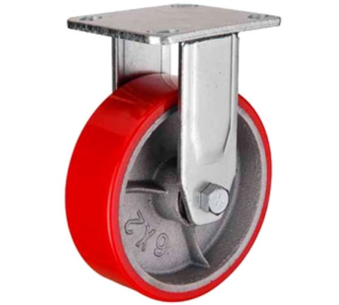 Большегрузное полиуретановое колесо неповоротное FCP 54 (125 мм; 280 кг) А5 1000106 поворотное полиуретановое колесо mfk torg