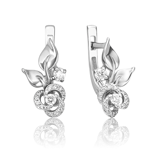 

Серьги из белого золота с фианитом PLATINA jewelry 02-3477-00-501-1120-38, 02-3477-00-501-1120-38