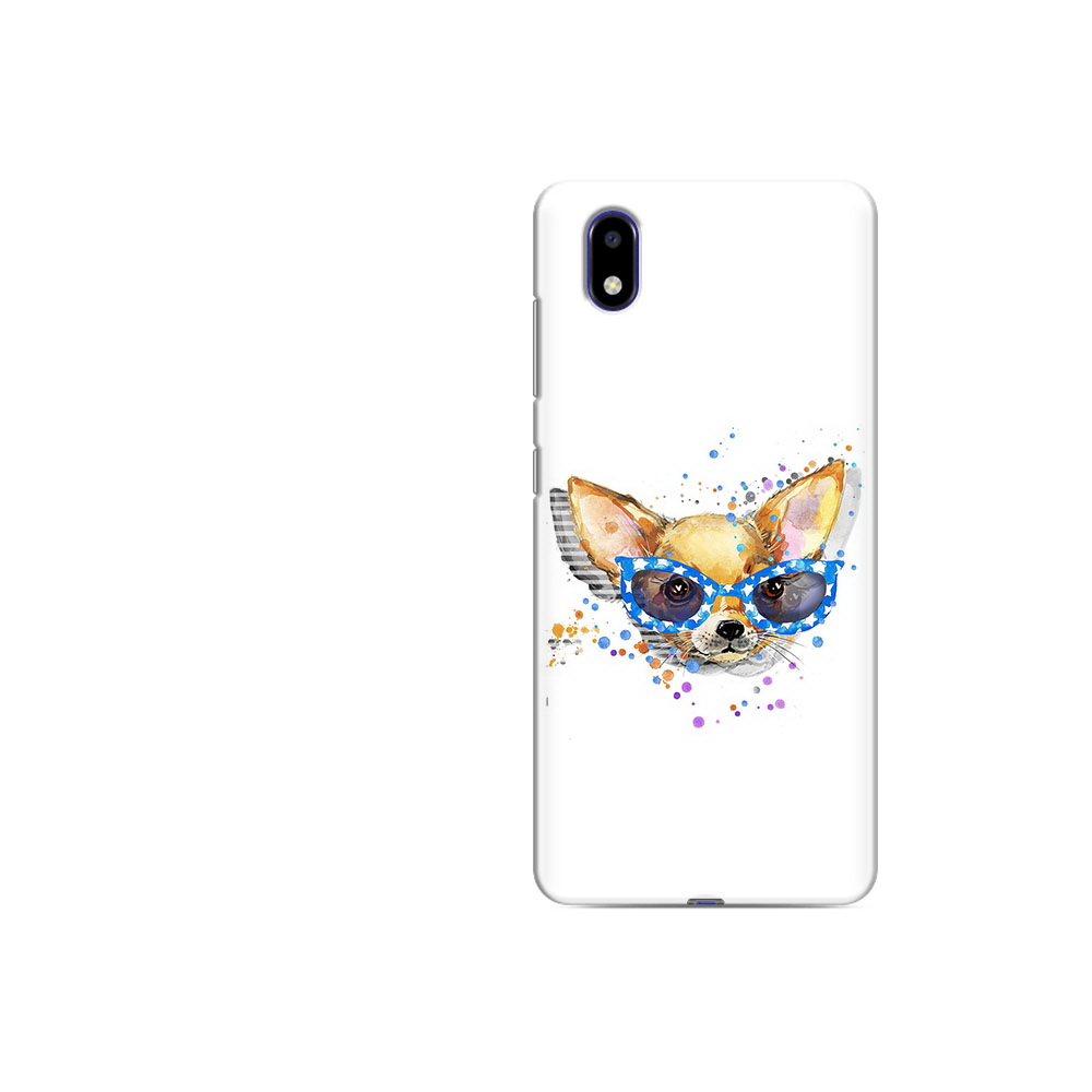 

Чехол MyPads Tocco для ZTE Blade A31 Lite чихуа-хуа в очках (PT162823.461.691), Прозрачный, Tocco