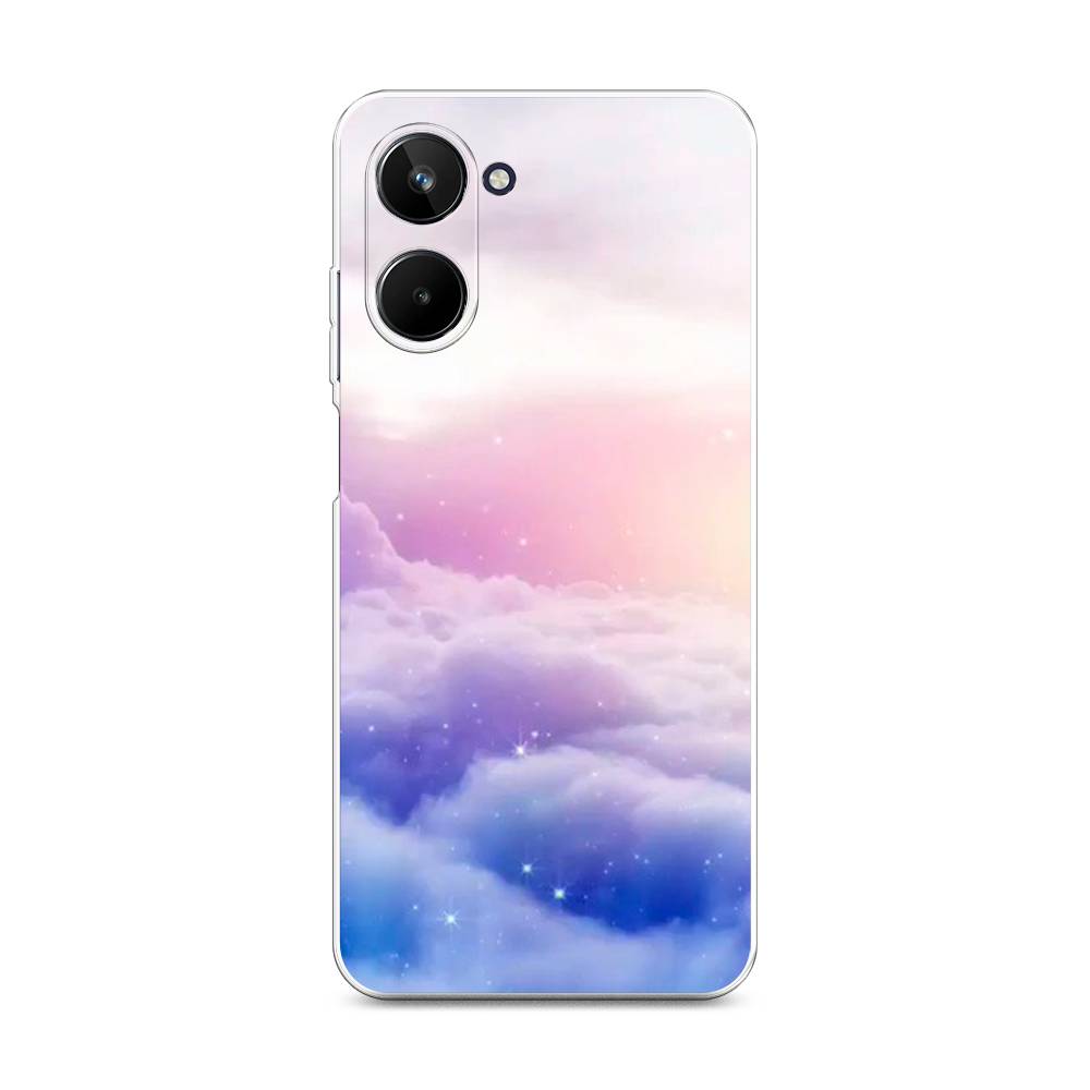 

Чехол на Realme 10 4G "Небеса", Голубой;белый;розовый, 2512150-2