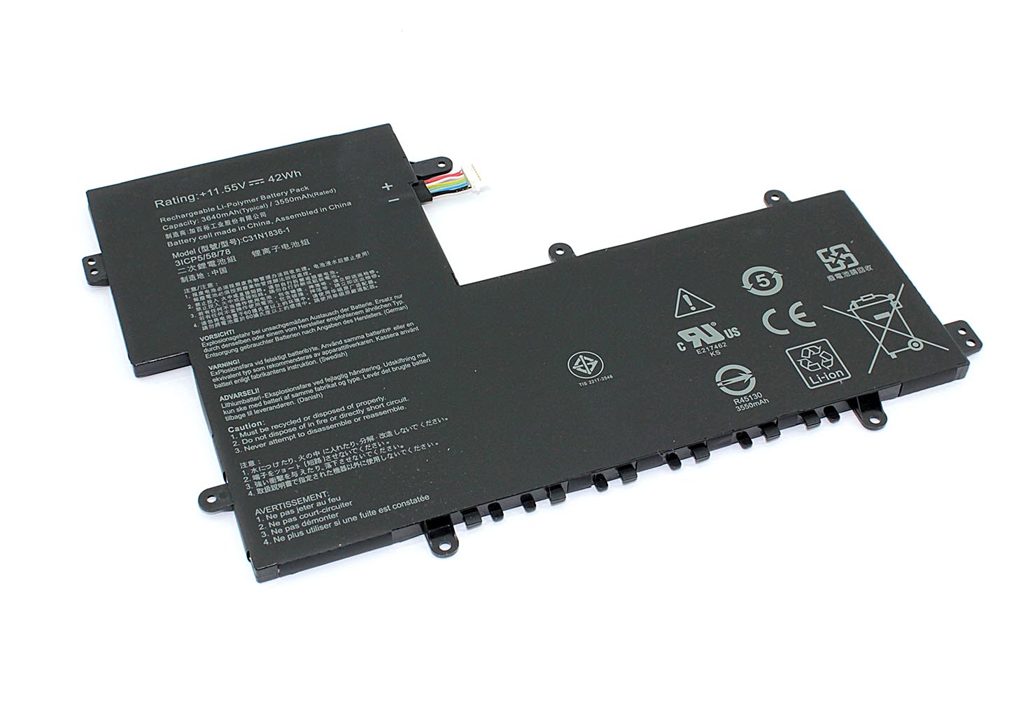 

Аккумулятор для ноутбука Asus Chromebook C204MA C31N1836 11.55V 3640mAh