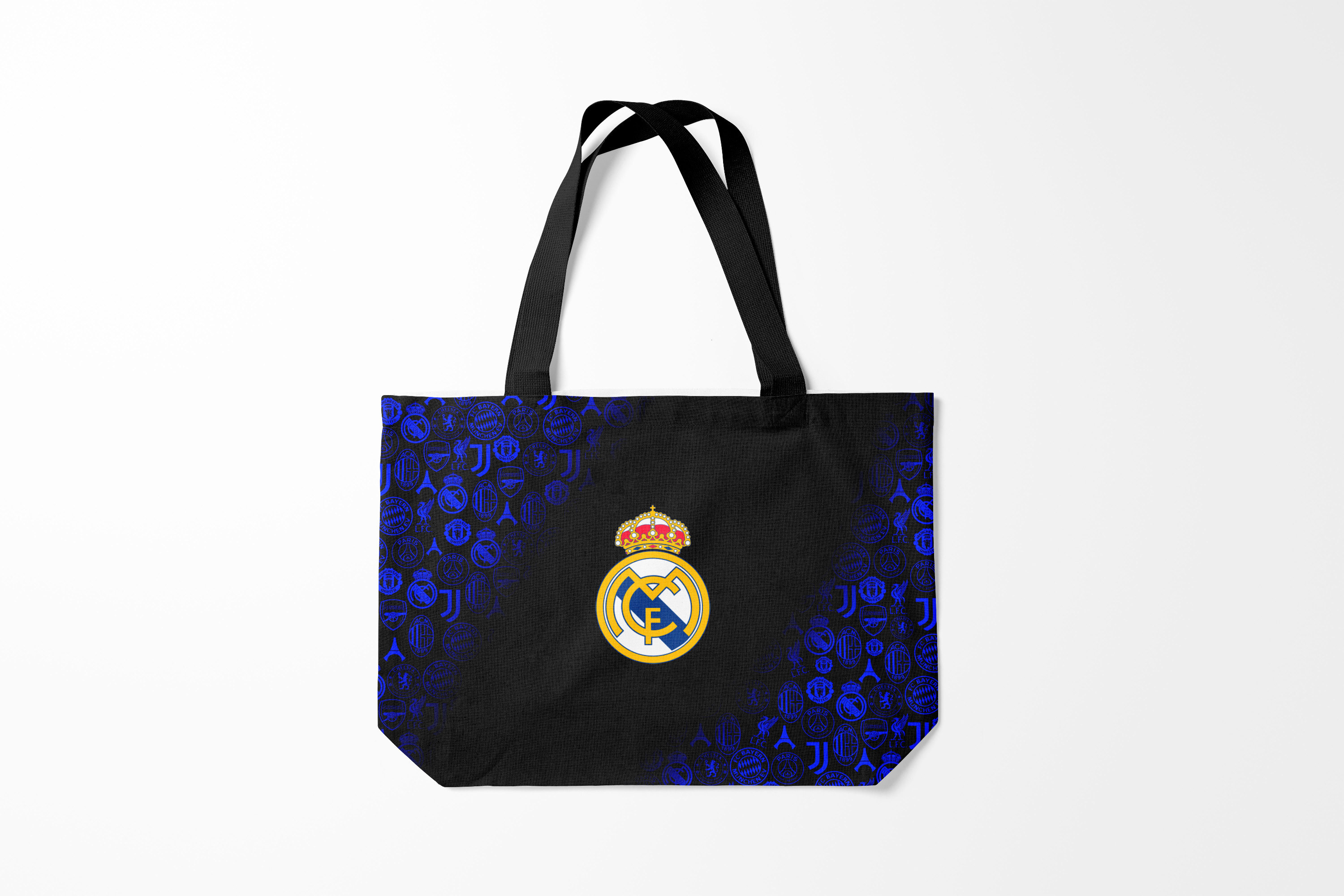 

Сумка шoппер унисекс Burnettie Real Madrid РЕАЛ МАДРИД ЛОГОБОМБИНГ, черный, Real Madrid РЕАЛ МАДРИД ЛОГОБОМБИНГ