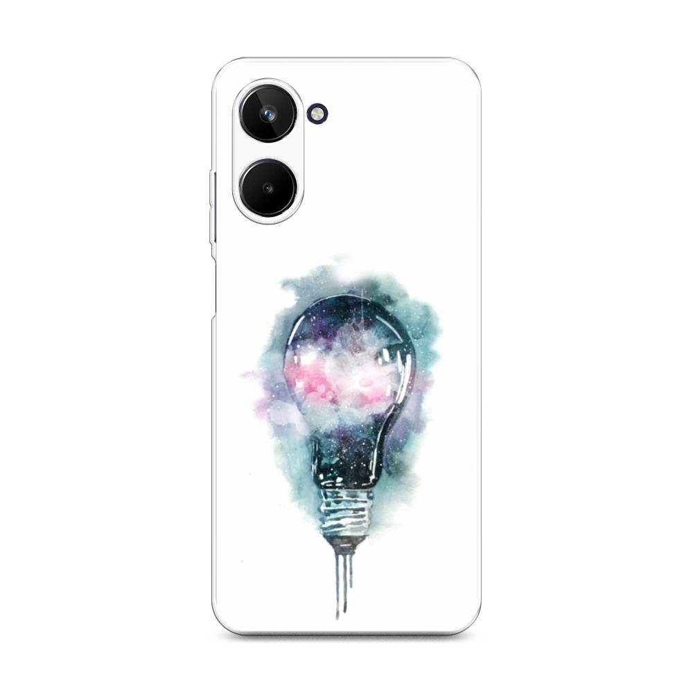 

Чехол на Realme 10 4G "Волшебная лампа", Белый;серый, 2512150-4