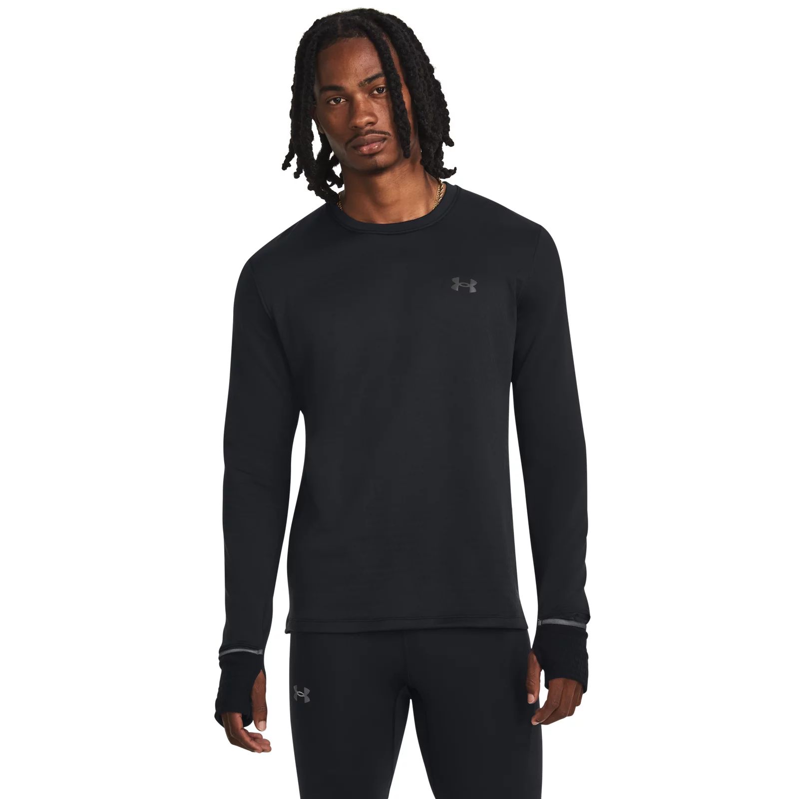 

Лонгслив мужской Under Armour Qualifier Cold Longsleeve черный SM, Qualifier Cold Longsleeve