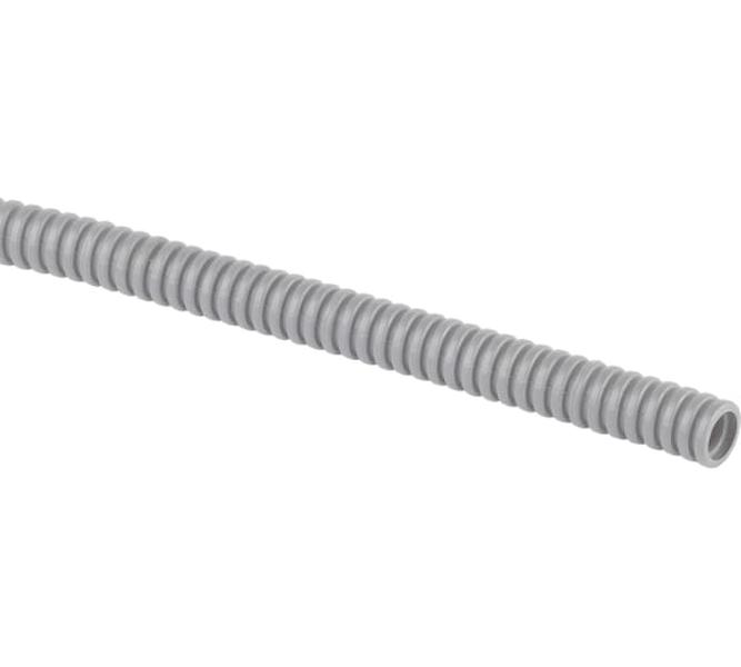 фото Гофра эра пвх, серый, диаметр 16 мм, с зондом, легкая, 20 м б0036987 era