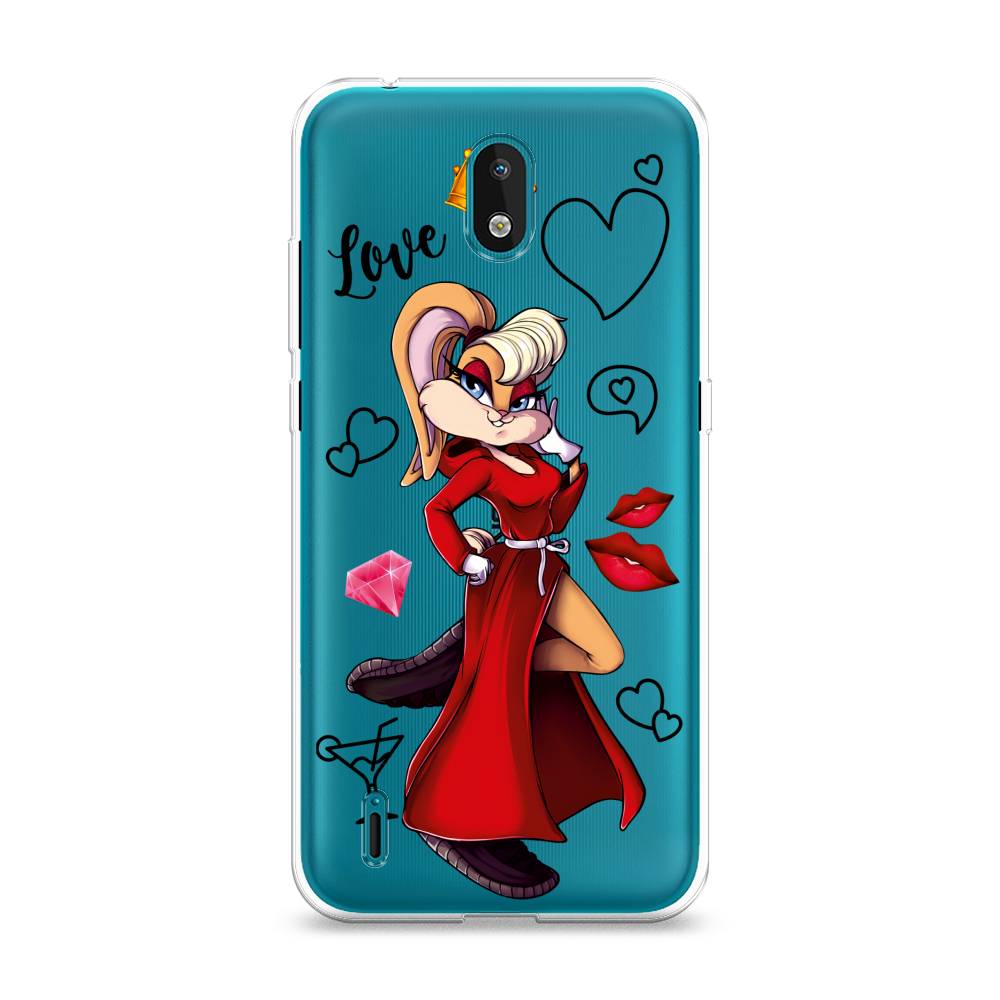 

Чехол на Nokia 1.3 "Rich Lola Bunny", Красный;бежевый;оранжевый, 123950-6